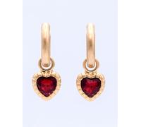 Bibi Bijoux Bibi Bijoux Gold Tone Heart Hoops Set of 3