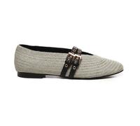 Bibi Lou - Chaussures Plates Argent avec Boucles - Femme - Chaussures - Gris - Taille: 40 EU