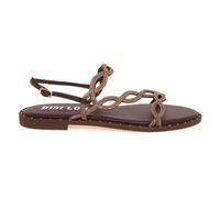 Bibi Lou - Sandale plate avec strass - Femme - Chaussures - Brun - Taille: 41 EU