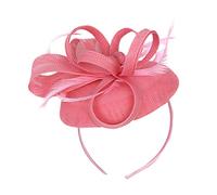 Bibi pour femme - Fleurs - Plumes - Clip - Bandeau à plumes - Accessoire de cheveux pour carnaval, église, mariage, cocktail, club, fascinators, cocktail, thé (taille unique)