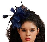 Bibi style années 1920 avec fleur en maille pour mariage, thé, fête, serre-tête pour femme