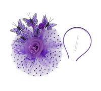 Bibi tendance pour mariage avec perles, motif papillon, fausses perles, pince à cheveux pour coiffure de mariée