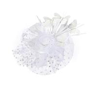 Bibi unique pour cheveux de mariée avec bandeau ornement papillon et fausses perles pour décoration de mariage