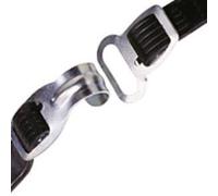 Bibia Sangle d'arrimage avec crochet / oeil 50 cm noir