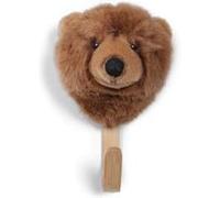 Bibib & co Porte Manteau Peluche tête Ours Brun