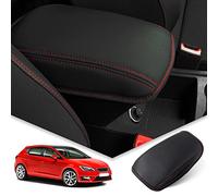 BIBIBO Couvre-accoudoir compatible avec Seat Leon MK3 5F FR ST/C *upr-a Leon 2012-2019, housse de console centrale, protection accoudoir, anti-rayures, décoration pour console centrale