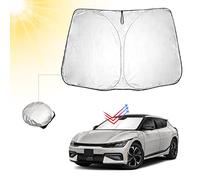 BIBIBO EV6 Housse de Pare-Brise Avant Pliable pour Kia EV6 2022-2025, Protection Solaire pour Voiture Contre Les Rayons UV