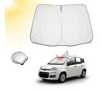 BIBIBO FIAT Panda Housse de pare-brise de voiture, compatible avec FIAT Panda City Life/Sport/Cross 2021-2024, protection solaire pour pare-brise avant, pliable, pare-soleil contre les rayons UV