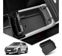 BIBIBO Organisateur de console centrale compatible avec H*yundai Tucson NX4, 2025, 2026 (automatique électronique), boîte de rangement pour accoudoirs, organiseur de console pour accoudoir,