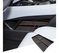 BIBIBO Organisateur de console centrale compatible avec Nissan X-Trail T33 2022-2025, boîte de rangement pour accoudoirs, accoudoir de voiture, accessoires avec tapis antidérapant