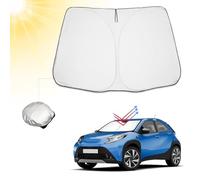 BIBIBO Parasole auto avec protection UV compatible avec T-oyota Aygo X AB70 2022-2025, couverture de voiture pour pare-brise avant, protection contre la chaleur de la voiture contre les rayons UV