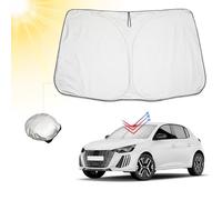 BIBIBO Pare-Soleil de Voiture, avec Protection UV, Compatible avec P*eugeot 208 e-208 2019-2025, Pare-Soleil de Voiture, Protection Contre la Chaleur, Contre Les Rayons UV, Pliable