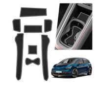 BIBIBO Tapis antidérapant en caoutchouc compatible avec Seat Cupra Born 2022-2024, pour console centrale de voiture, Cupra Born, tapis de protection antidérapant, tapis de voiture (blanc)