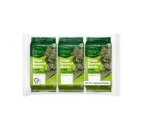 Bibigo Lot de 3 paquets de chips d'algues au wasabi - 5 g x 3