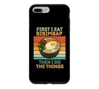 Bibimbap Vintage First I Eat Bibimbap Then I Do The Things Coque pour iPhone 7 Plus/8 Plus