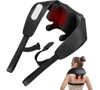 BIBIRE Appareil de massage du cou avec fonction chauffante, masseur Shiatsu 4D de tissus profonds, pour les épaules, les jambes, le corps, soulagement de la douleur, utilisation à la maison, au bureau