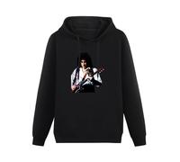 bibizan Brian May Hoody Unisex Ptinted Hoodies Long Sleeve Men's Hooded with Pocket Black XXXL