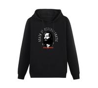 bibizan Charles Manson Charlie Says Hoody Unisex Ptinted Hoodies Long Sleeve Men's Hooded with Pocket Black L