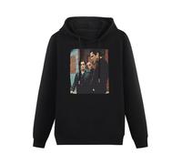 bibizan Donnie Brasco Al Pacino Michael Madsen Movie Fan Hoody Unisex Long Sleeve Hooded with Pocket Black XXL
