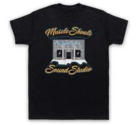 bibizan Muscle Shoals Sound Studio 3614 Jackson Highway Record Unisex 100% Cotton Short-Sleeve T-Shirts Black XXL
