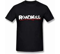 bibizan Roadkill Casual Unisex 100% Cotton Short-Sleeve T-Shirts Black XL