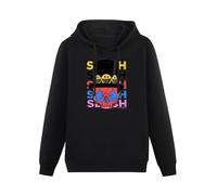 bibizan Slash Living The Dream Tour Skull Hat Guitarist Concert Hoody Unisex Long Sleeve Hooded with Pocket Black XXL