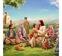 Bible And Believer of Jesus Christ, jeu de puzzle stimulant et stimulant pour adultes et enfants Plaque en métal rétro 20,3 x 30,5 cm