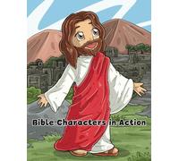 Bible Characters in Action: Fun Coloring Pages with Animals for Children 4-8