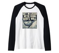 Bible chrétienne Amusante « Get in Loser We're Doing God's Will » Manche Raglan