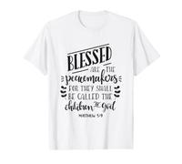 Bible chrétienne des Artisans de la Paix T-Shirt Graphique avec Valeur