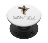 Bible chrétienne - Église Classique Latine - Philippiens 4:13 PopSockets PopGrip Adhésif