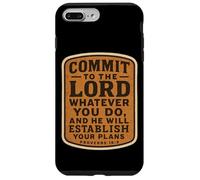 Bible chrétienne : engagez-Vous Envers Le Seigneur Quoi Que Vous fassiez Coque pour iPhone 7 Plus/8 Plus