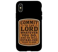 Bible chrétienne : engagez-Vous Envers Le Seigneur Quoi Que Vous fassiez Coque pour iPhone X/XS