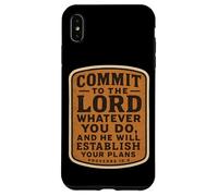 Bible chrétienne : engagez-Vous Envers Le Seigneur Quoi Que Vous fassiez Coque pour iPhone XS Max