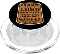 Bible chrétienne : engagez-Vous Envers Le Seigneur Quoi Que Vous fassiez PopSockets PopGrip pour MagSafe
