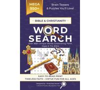 Bible & Christianity Word Search Puzzle Book: Over 950+ Unique Words Celebrating Faith, Hope & The Bible | Christian Word Puzzle Activities | Fun for ... | Gift, Christmas, Easter, Lent, Holy Week