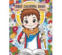 Bible Coloring Book by The Crayon Crew: Easy and Fun Bible Story Coloring Pages for Children Ages 4 - 10 to Learn About God’s Love