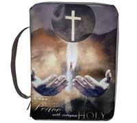 Bible couverture de la bibliothèque pour femmes hommes couverture de livre Bible Case de couverture biblique pour femmes 10x7 x1 pouces