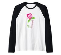 Bible Croix chrétienne Religieuse Rose Cadeau Tendance Manche Raglan