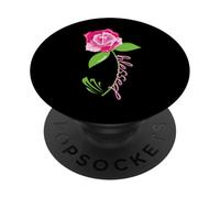 Bible Croix chrétienne Religieuse Rose Cadeau Tendance PopSockets PopGrip Adhésif