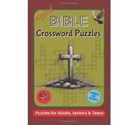 Bible Crosswords Puzzle book: Bible verses and Christian hymns Crosswords | Bible Inspired Crossword Puzzles for Adults, Seniors and Teens