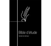 Bible D?Étude, Version Du Semeur - Couverture Noire, Cuir Véritable, Tranche Argentée, Avec Fermeture À Glissière