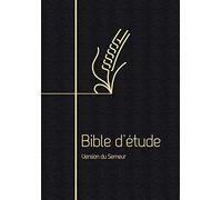 Bible d’étude. Version du Semeur. Couverture souple noire, tranche dorée