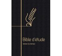 Bible D?Étude, Version Du Semeur - Couverture Souple Noire, Tranche Dorée