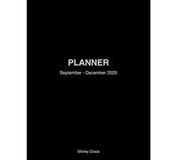 Bible Daily Planner: September - December 2025 (Dark Cover Edition)