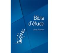 Bible d'étude. Version du Semeur. Couverture Rigide Quadri Bleue. Tranche Blanche