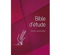 Bible d'étude - Version Semeur, rigide rouge Couverture rigide, couleur rouge, tranche blanche - Collectif - Excelsis - relié - Etude