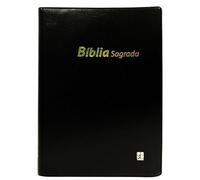 Bible en portugais, vinyle, souple, noire, tranche blanche: version Almeida RC