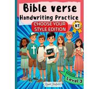 Bible Handwriting Practice for Kids: Level 3 - New Testament: Print or Cursive Copywork and Scripture Memorization Workbook for Ages 8-12