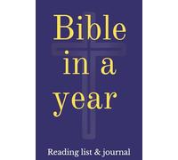 Bible in a year: Reading list & journal
